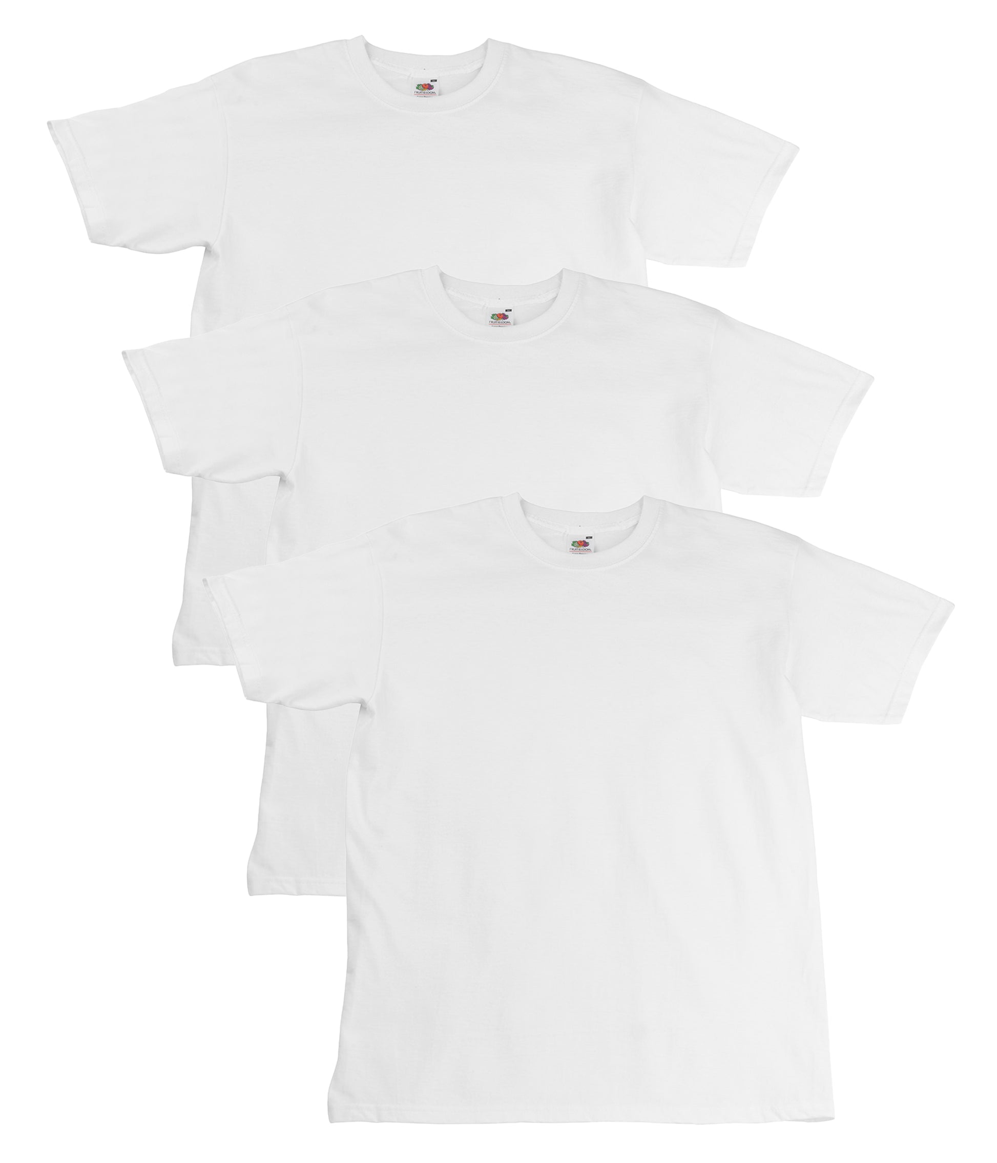 Fruit Of The Loom 61044 Unisex Super Premium Crew Necked T-Shirt 205gsm 100% Cotton - COOZO