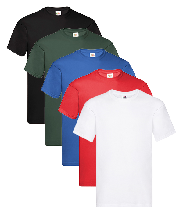 Fruit Of The Loom 61082 Men's Original T 5 pack - COOZO