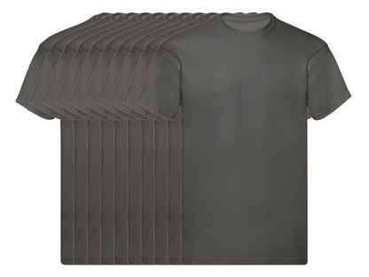 Fruit Of The Loom 61082 Pack of 10 Men's Original Round Neck Short-Sleeved T-Shirts 145gsm - COOZO