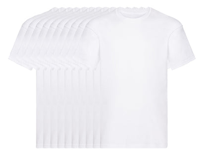 Fruit Of The Loom 61082 Pack of 10 Men's Original Round Neck Short-Sleeved T-Shirts 145gsm - COOZO