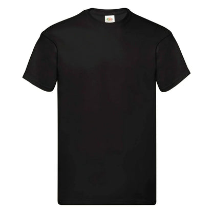 Fruit Of The Loom 61082 Men Original Taped Neck Cotton T-Shirt Main Color - COOZO