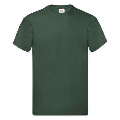 Fruit Of The Loom 61082 Men Original Taped Neck Cotton T-Shirt Main Color - COOZO