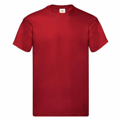 Fruit Of The Loom 61082 Men Original Taped Neck Cotton T-Shirt Other Color - COOZO