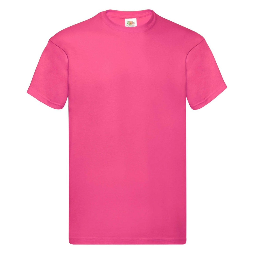 Fruit Of The Loom 61082 Men Original Taped Neck Cotton T-Shirt Other Color - COOZO