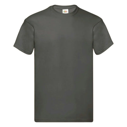 Fruit Of The Loom 61082 Men Original Taped Neck Cotton T-Shirt Other Color - COOZO