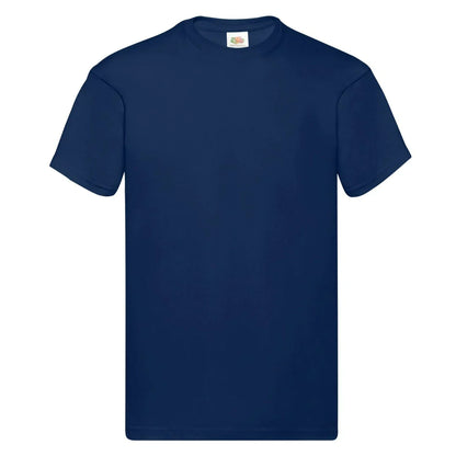 Fruit Of The Loom 61082 Men Original Taped Neck Cotton T-Shirt Main Color - COOZO