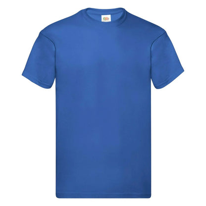 Fruit Of The Loom 61082 Men Original Taped Neck Cotton T-Shirt Main Color - COOZO