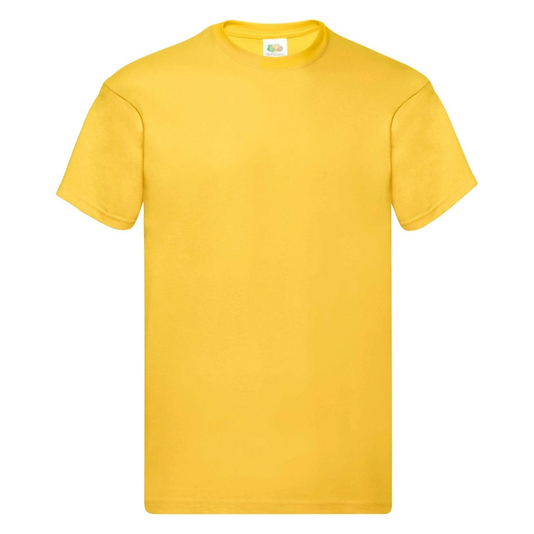 Fruit Of The Loom 61082 Men Original Taped Neck Cotton T-Shirt Other Color - COOZO