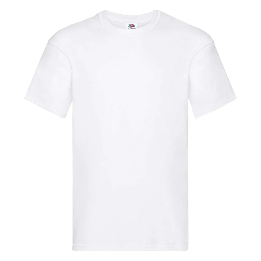 Fruit Of The Loom 61082 Men Original Taped Neck Cotton T-Shirt Main Color - COOZO