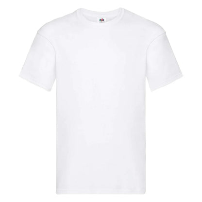 Fruit Of The Loom 61082 Men Original Taped Neck Cotton T-Shirt Main Color - COOZO