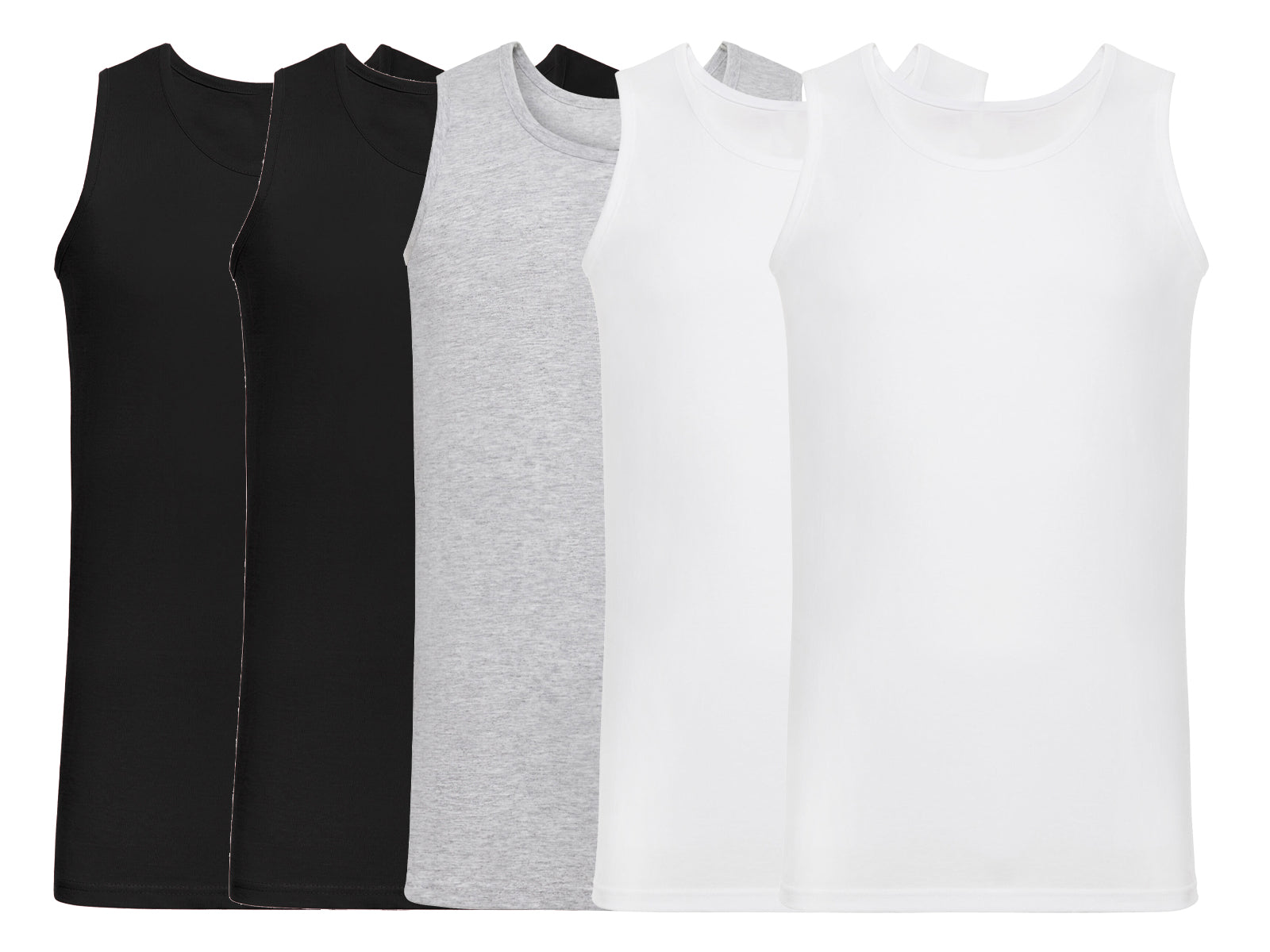 Fruit Of The Loom 61098 Mens (Unisex) Valueweight Athletic Vest 5 pack Tank Tops - COOZO