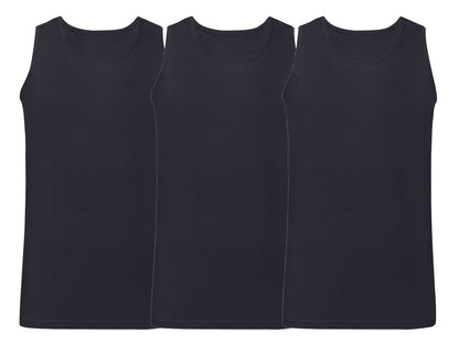 Fruit Of The Loom 61098 Pack of 3 Men's Valueweight Athletic Vests 100% Cotton
