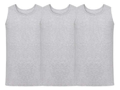 Fruit Of The Loom 61098 Pack of 3 Men's Valueweight Athletic Vests 100% Cotton