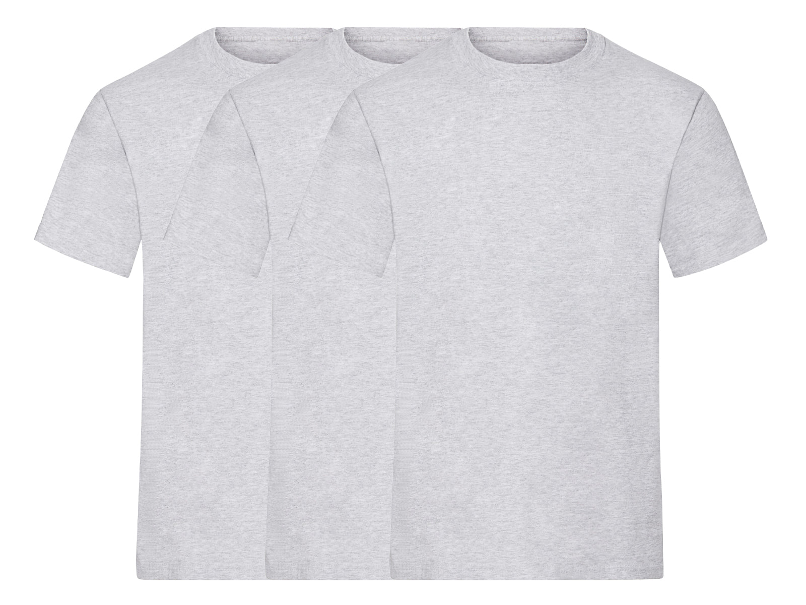 Fruit Of The Loom 61212 Pack of 3 Men's Heavy Short-Sleeved T-Shirts 100% Cotton Casual or Work Wear - COOZO