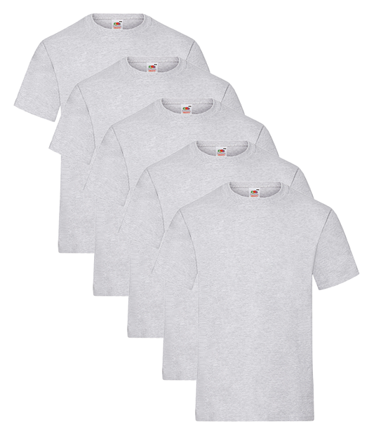 Fruit Of The Loom 61212 Men's Heavy T 5 pack - COOZO