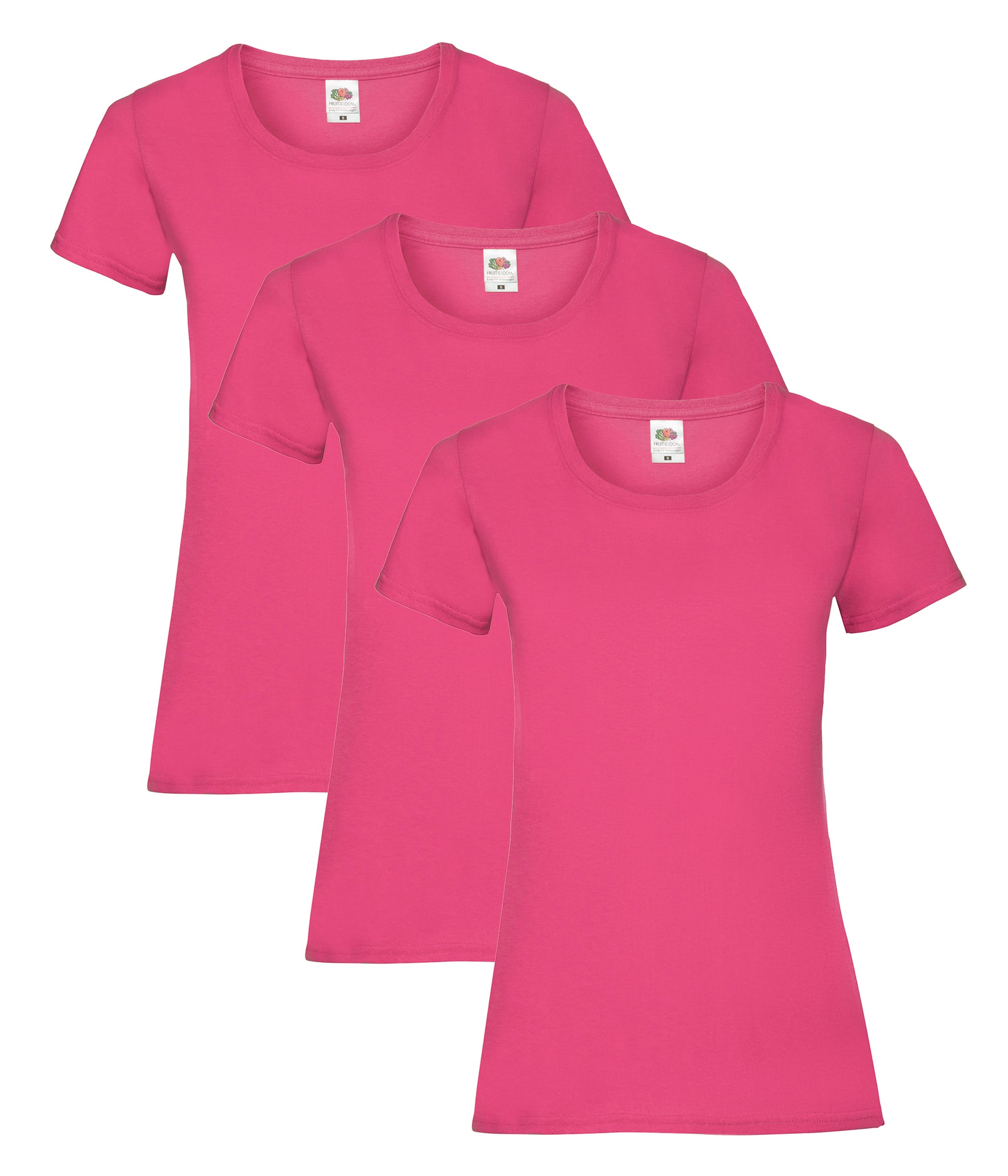 Fruit Of The Loom 61372 Valueweight T-Shirt 165gsm Ladies (pack of 3) Other color - COOZO