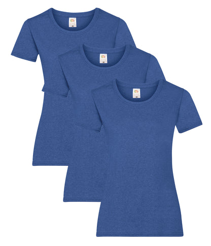 Fruit Of The Loom 61372 Valueweight T-Shirt 165gsm Ladies (pack of 3) Other color - COOZO