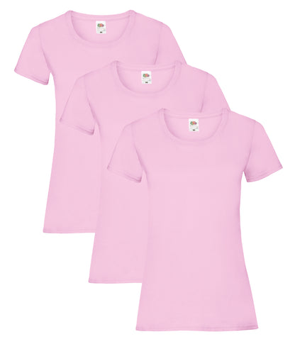 Fruit Of The Loom 61372 Valueweight T-Shirt 165gsm Ladies (pack of 3) Other color - COOZO