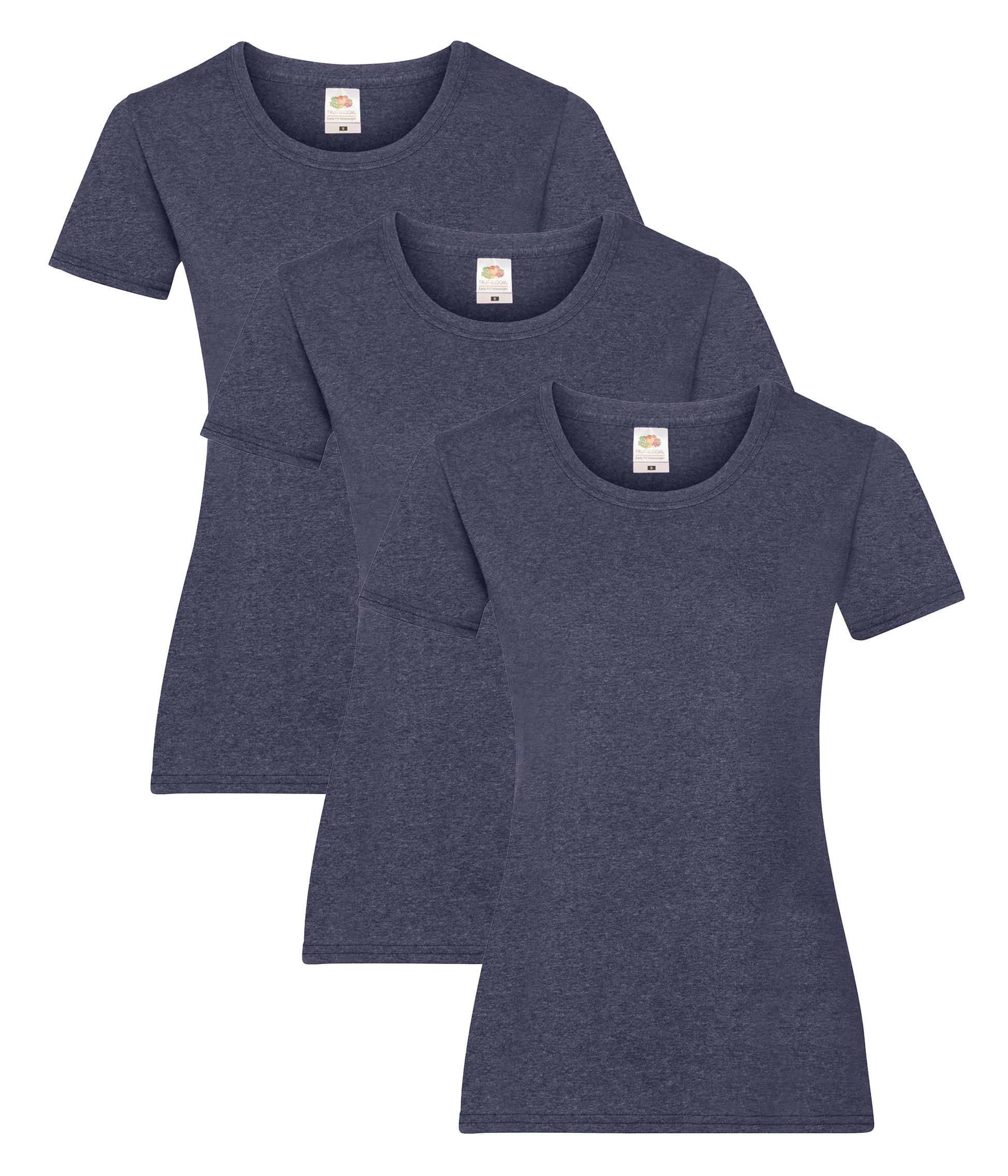Fruit Of The Loom 61372 Valueweight T-Shirt 165gsm Ladies (pack of 3) Other color - COOZO