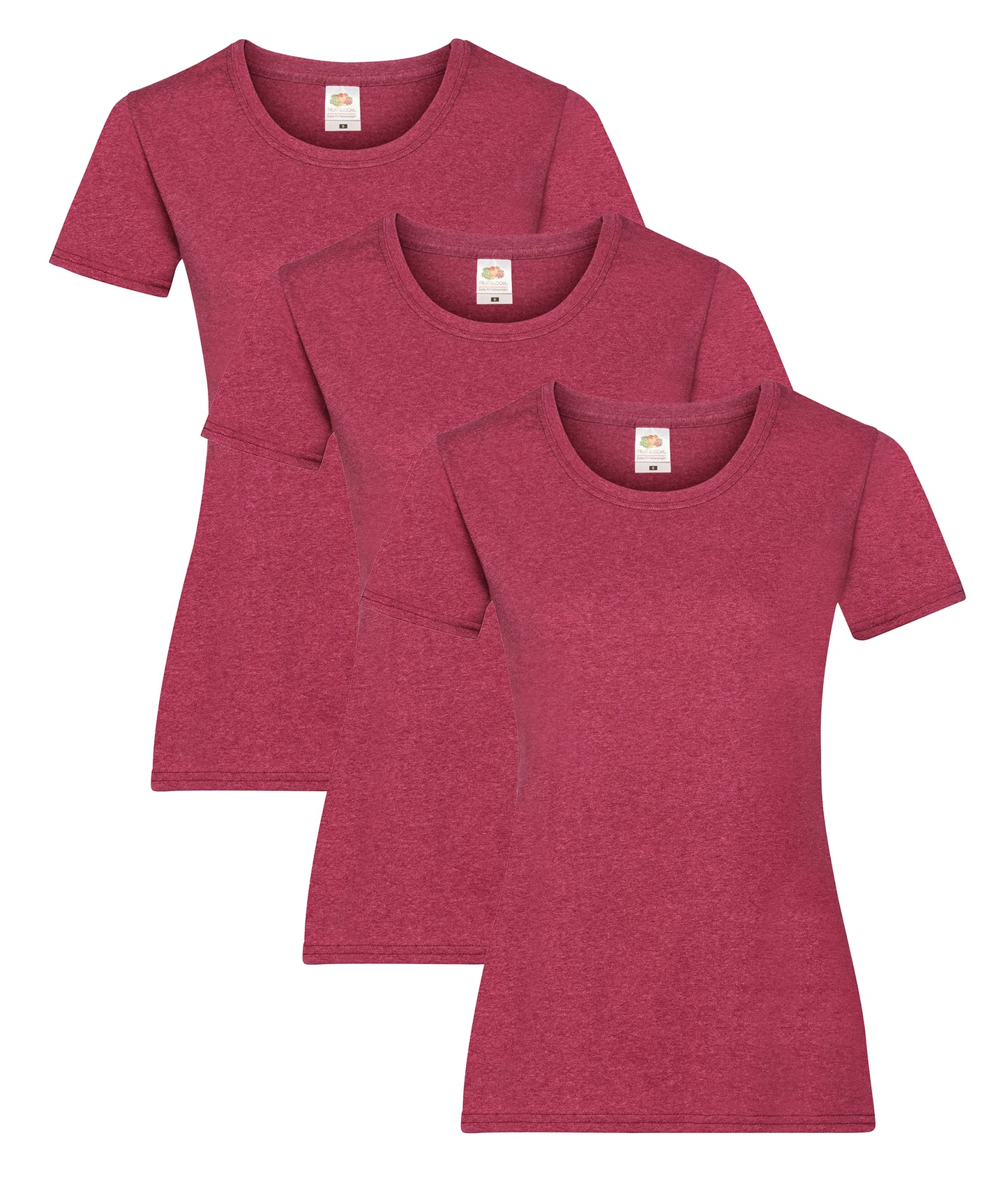 Fruit Of The Loom 61372 Valueweight T-Shirt 165gsm Ladies (pack of 3) Other color - COOZO