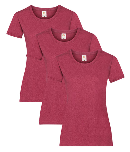 Fruit Of The Loom 61372 Valueweight T-Shirt 165gsm Ladies (pack of 3) Other color - COOZO