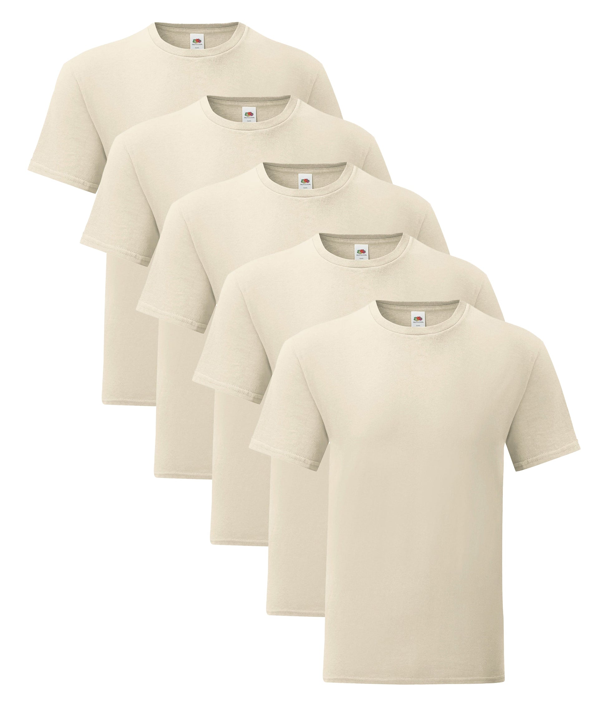 Fruit Of The Loom 61430 Iconic 150 T-Shirt 150gsm (pack of 5) Main color - COOZO