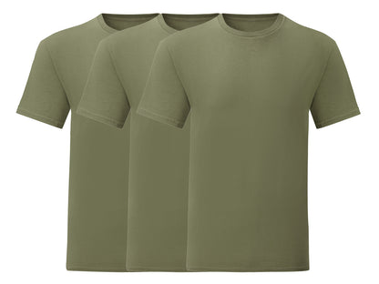 Fruit Of The Loom 61430 Pack of 3 Men's Iconic 150 T-Shirts - COOZO