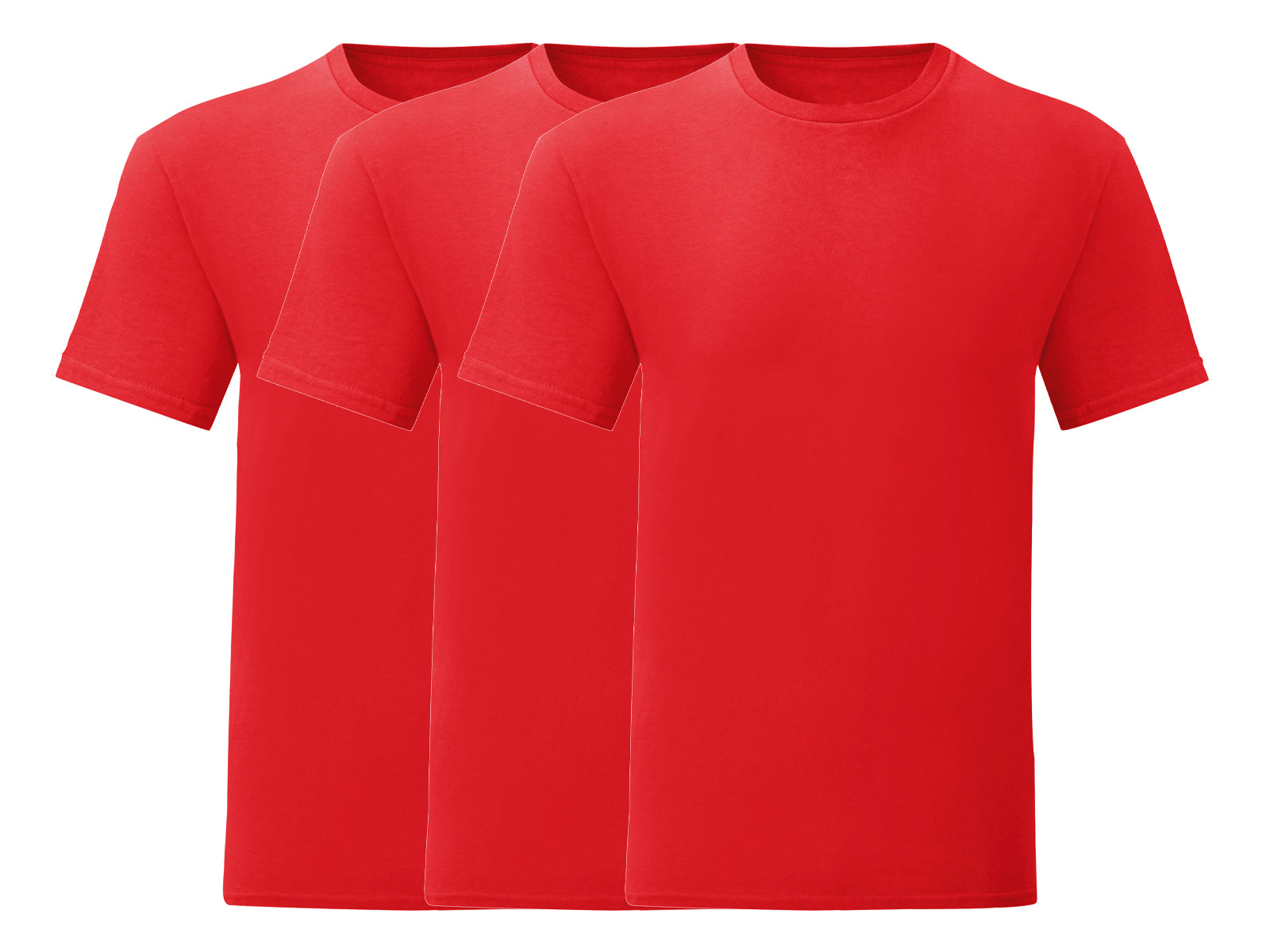 Fruit Of The Loom 61430 Pack of 3 Men's Iconic 150 T-Shirts - COOZO