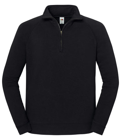 Fruit Of The Loom 62288 Iconic Premium Zip Neck Sweat - COOZO