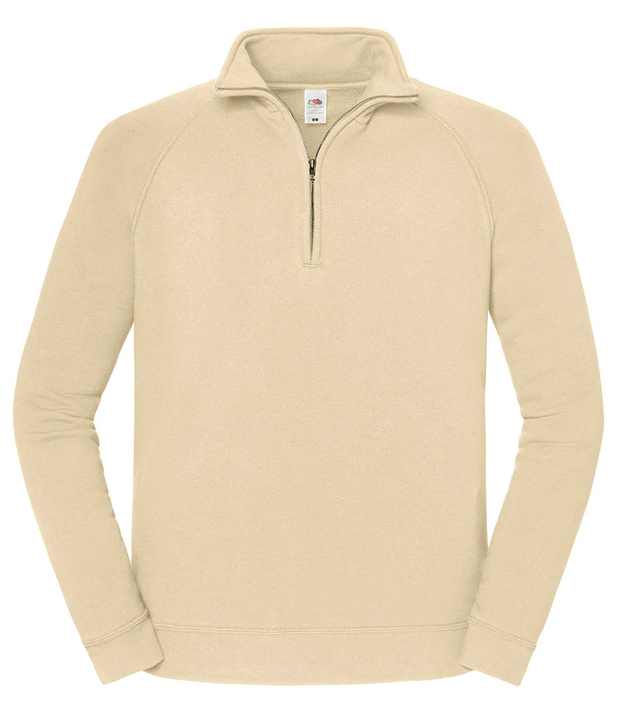 Fruit Of The Loom 62288 Iconic Premium Zip Neck Sweat - COOZO