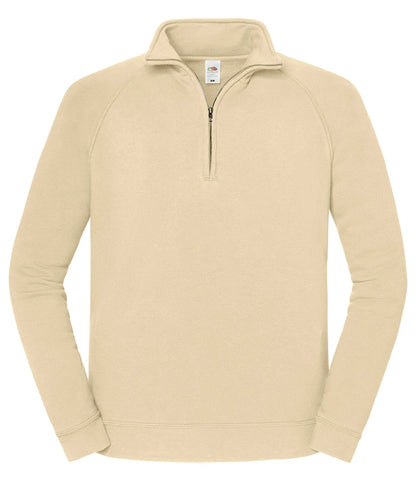 Fruit Of The Loom 62288 Iconic Premium Zip Neck Sweat - COOZO