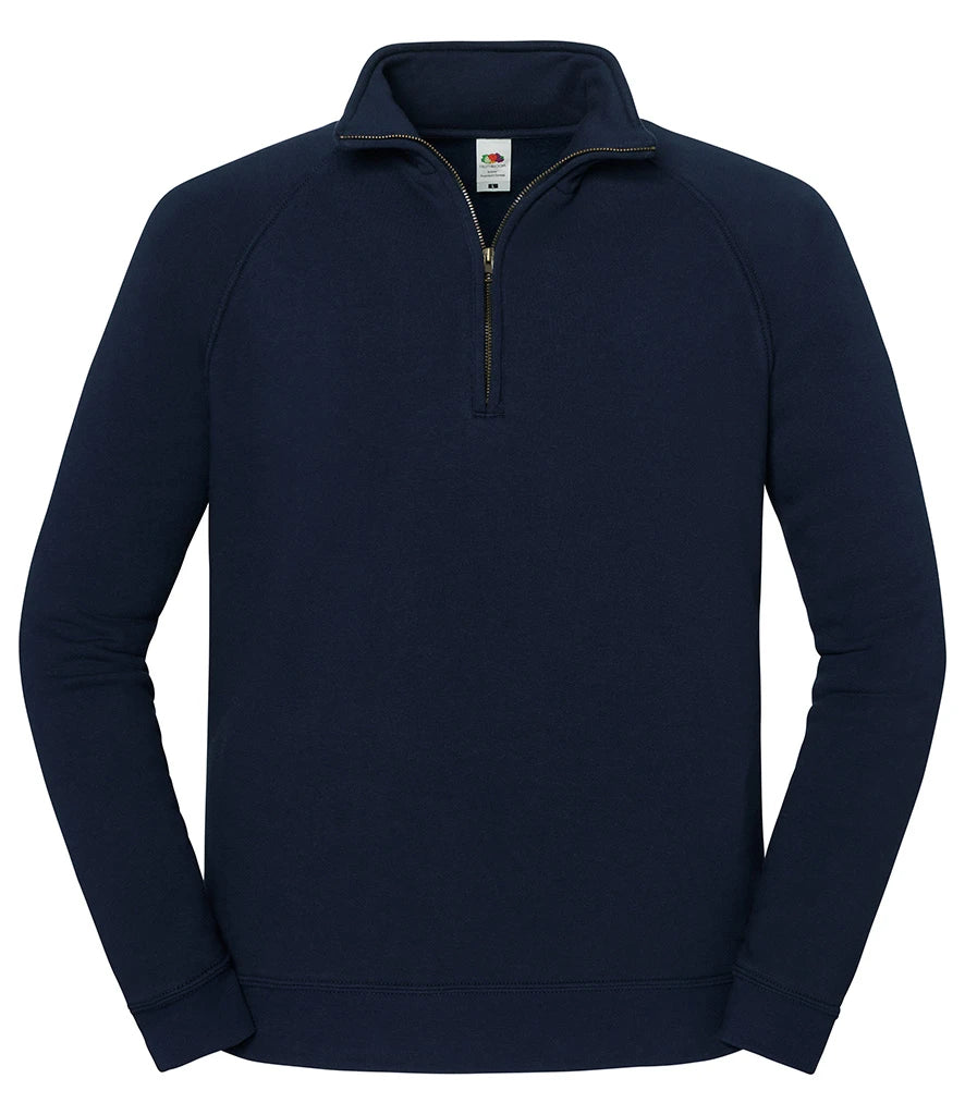 Fruit Of The Loom 62288 Iconic Premium Zip Neck Sweat - COOZO