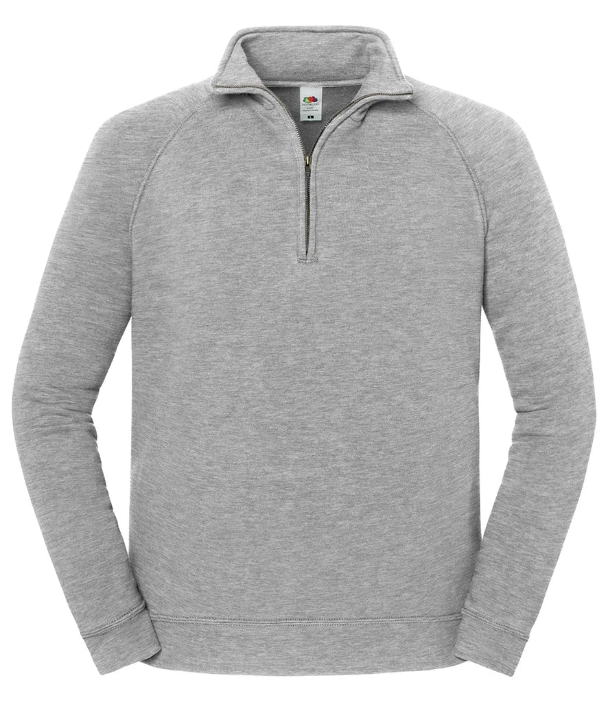 Fruit Of The Loom 62288 Iconic Premium Zip Neck Sweat - COOZO