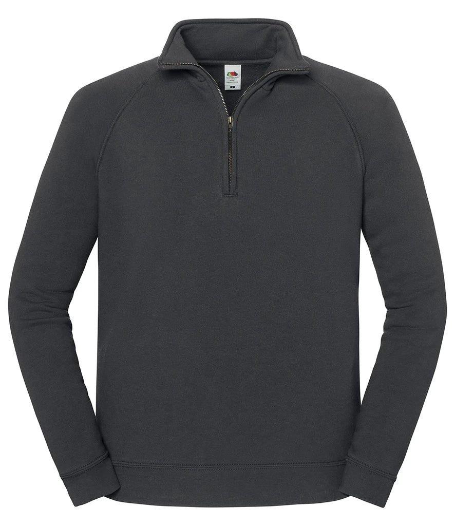 Fruit Of The Loom 62288 Iconic Premium Zip Neck Sweat - COOZO