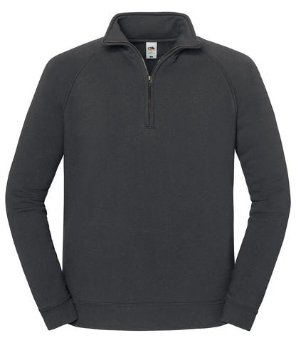 Fruit Of The Loom 62288 Iconic Premium Zip Neck Sweat - COOZO