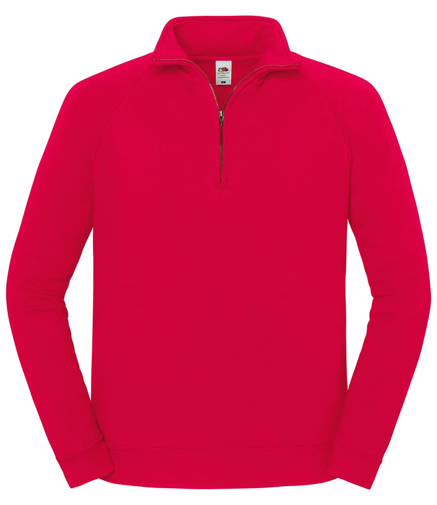 Fruit Of The Loom 62288 Iconic Premium Zip Neck Sweat - COOZO