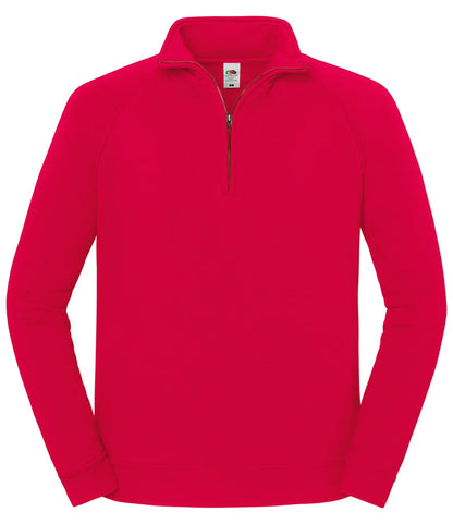 Fruit Of The Loom 62288 Iconic Premium Zip Neck Sweat - COOZO