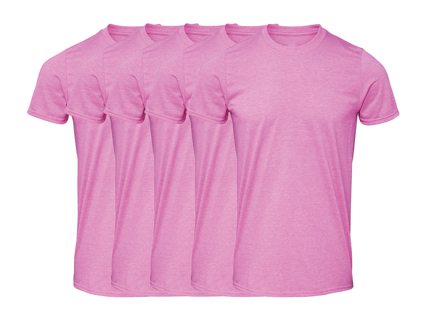 COOZO 64000 Mens Soft Cotton Pack of 5 Plain Short Sleeve T-Shirts Single Other Color - COOZO