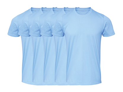 COOZO Mens Soft Cotton Pack of 5 Plain Short Sleeve T-Shirts - COOZO