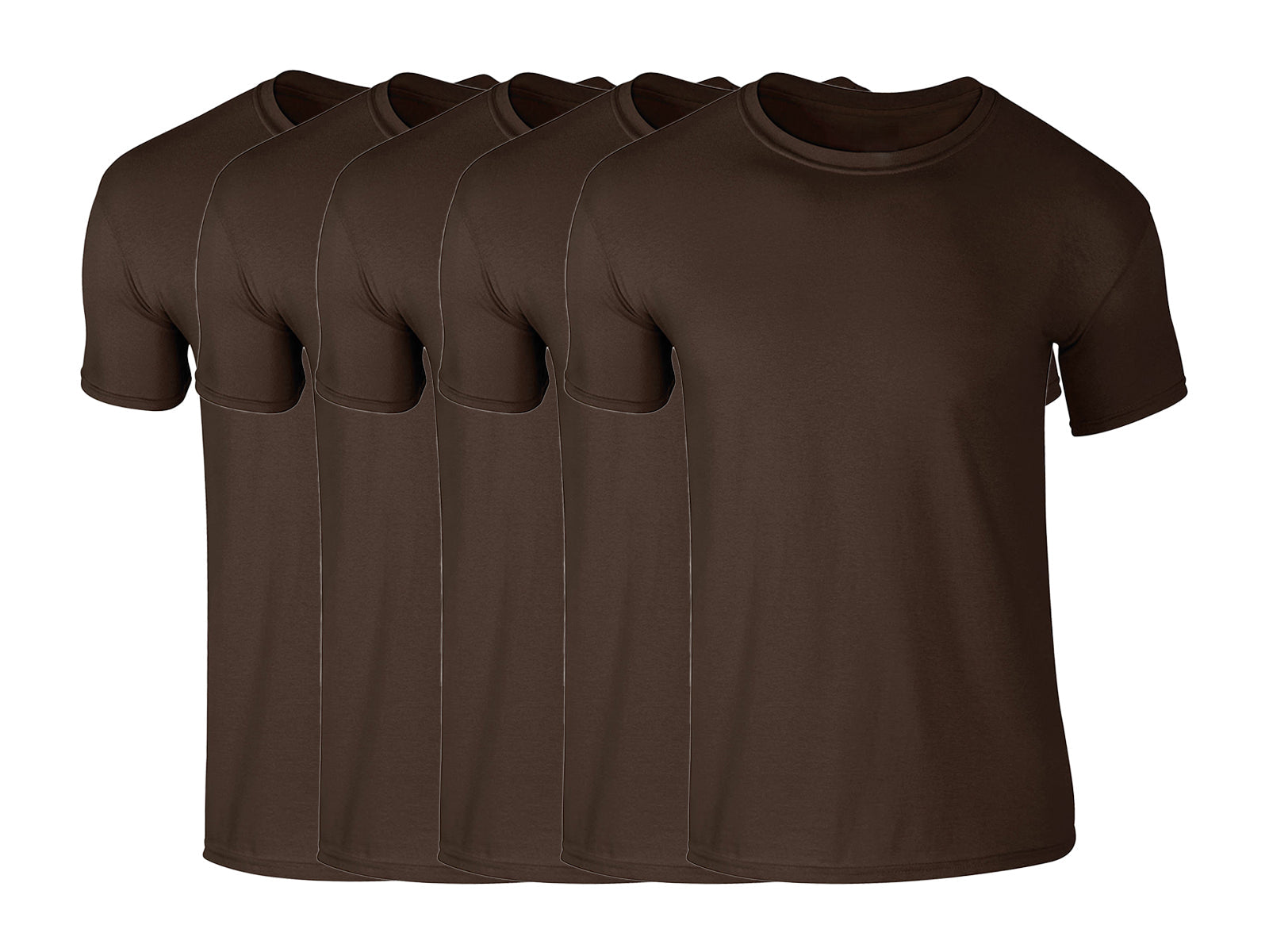 COOZO 64000 Mens Soft Cotton Pack of 5 Plain Short Sleeve T-Shirts Single Other Color - COOZO