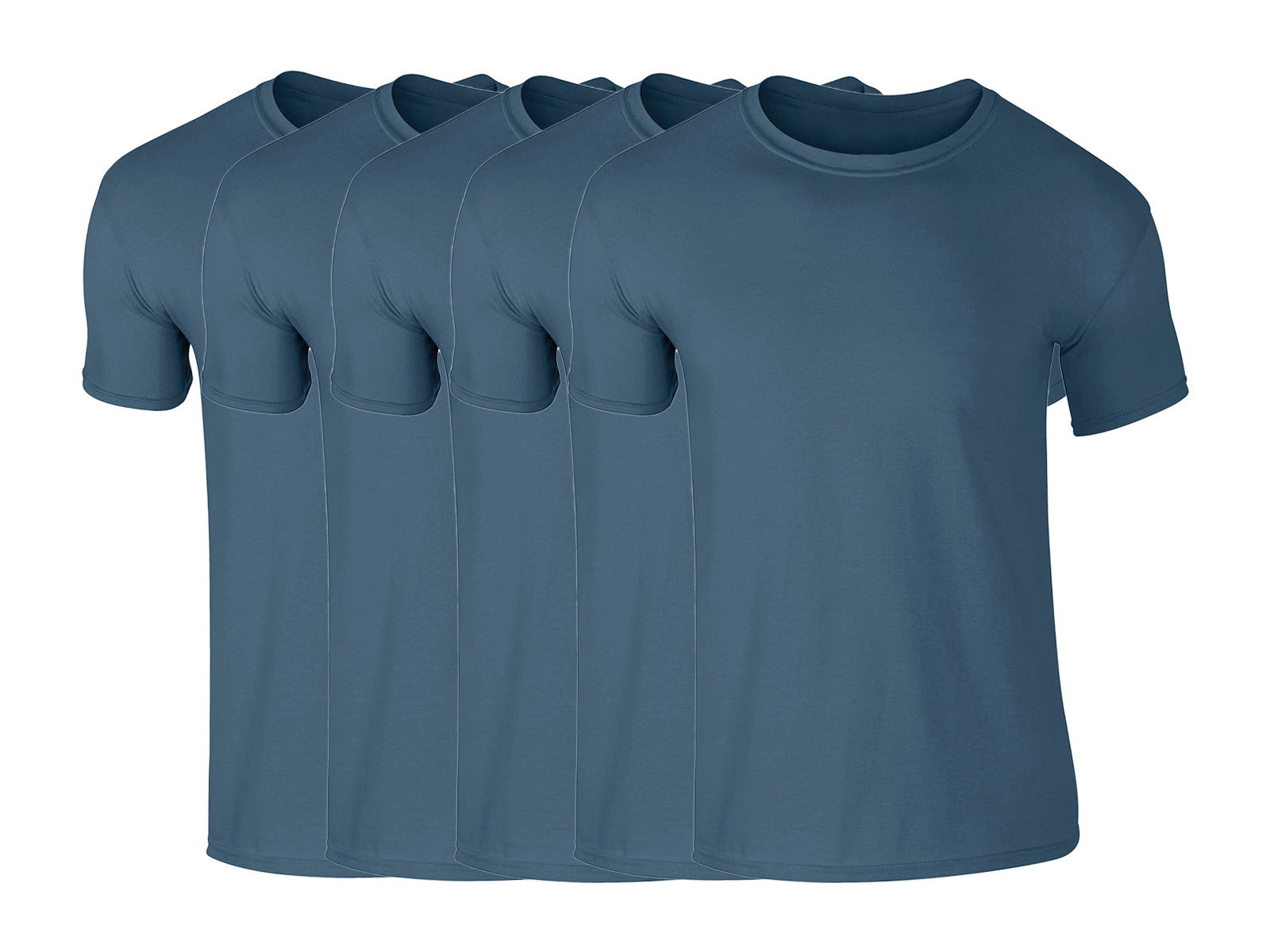 COOZO 64000 Mens Soft Cotton Pack of 5 Plain Short Sleeve T-Shirts Single Other Color - COOZO