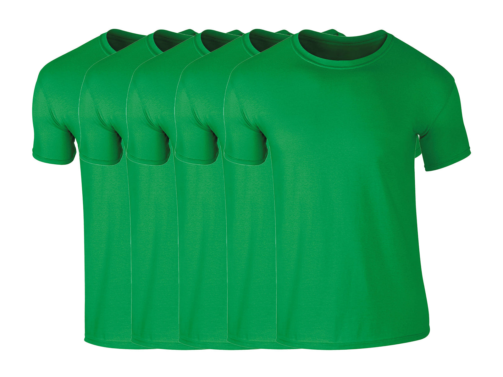 COOZO 64000 Mens Soft Cotton Pack of 5 Plain Short Sleeve T-Shirts Single Other Color - COOZO