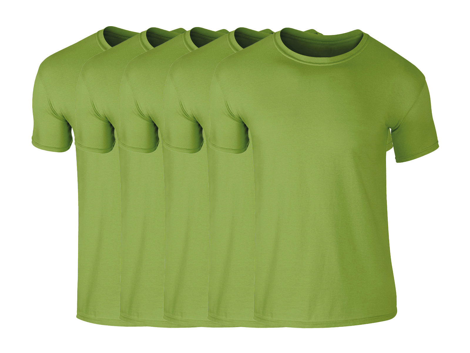 COOZO 64000 Mens Soft Cotton Pack of 5 Plain Short Sleeve T-Shirts Single Other Color - COOZO