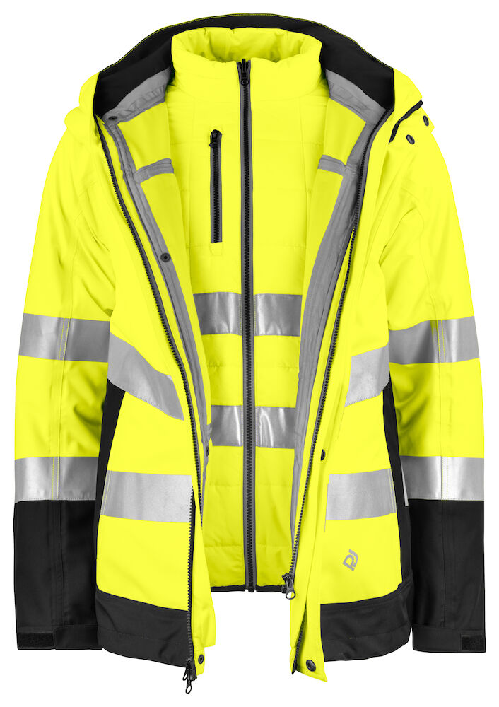 ProJob 6445 FUNCTIONAL JACKET 3-IN-1 EN ISO 20471 CLASS 3/2 - COOZO