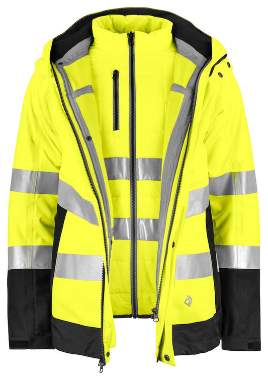 ProJob 6445 FUNCTIONAL JACKET 3-IN-1 EN ISO 20471 CLASS 3/2 - COOZO