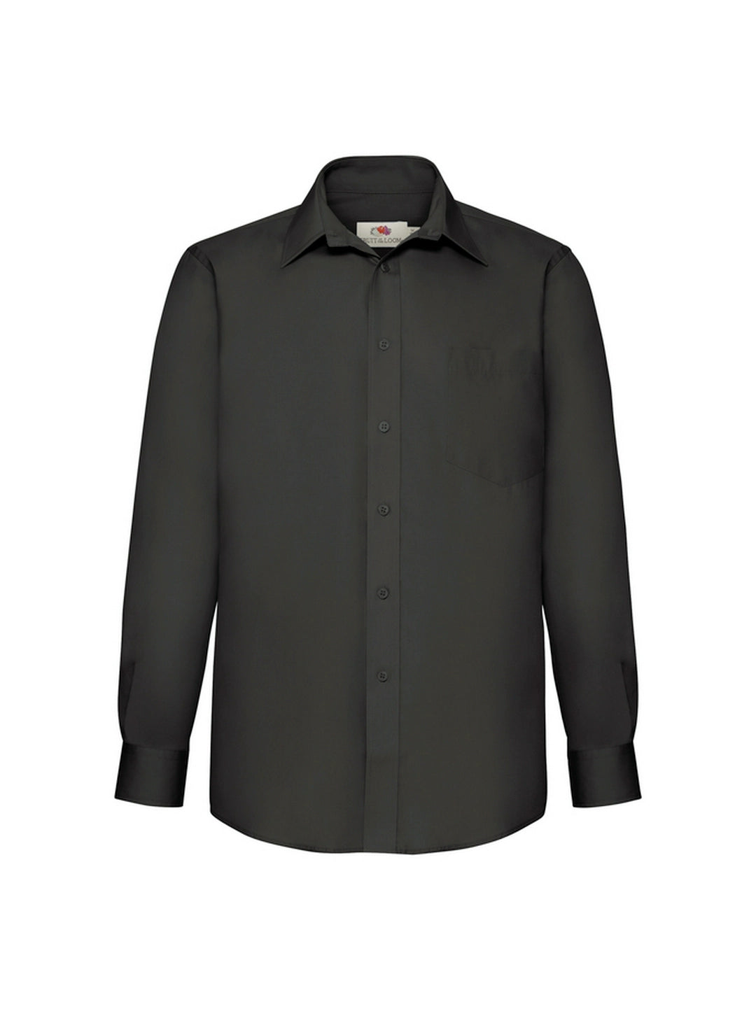 Fruit Of The Loom 65118 Poplin Long Sleeve 120gsm Mens - COOZO