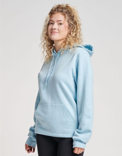 Jerzees 700M Unisex Eco Premium Hooded Sweatshirt 100% recycled polyester Moisture-wicking for all-day comfort - COOZO