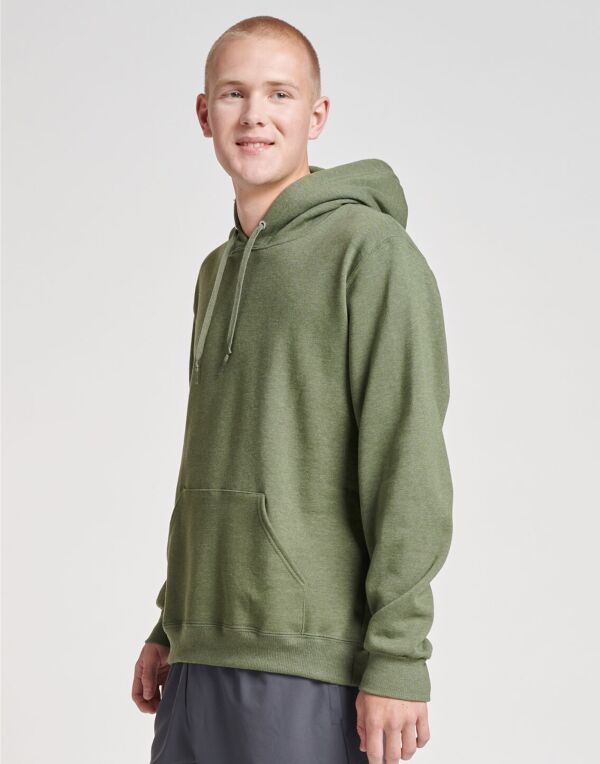 Jerzees 700M Unisex Eco Premium Hooded Sweatshirt 100% recycled polyester Moisture-wicking for all-day comfort - COOZO