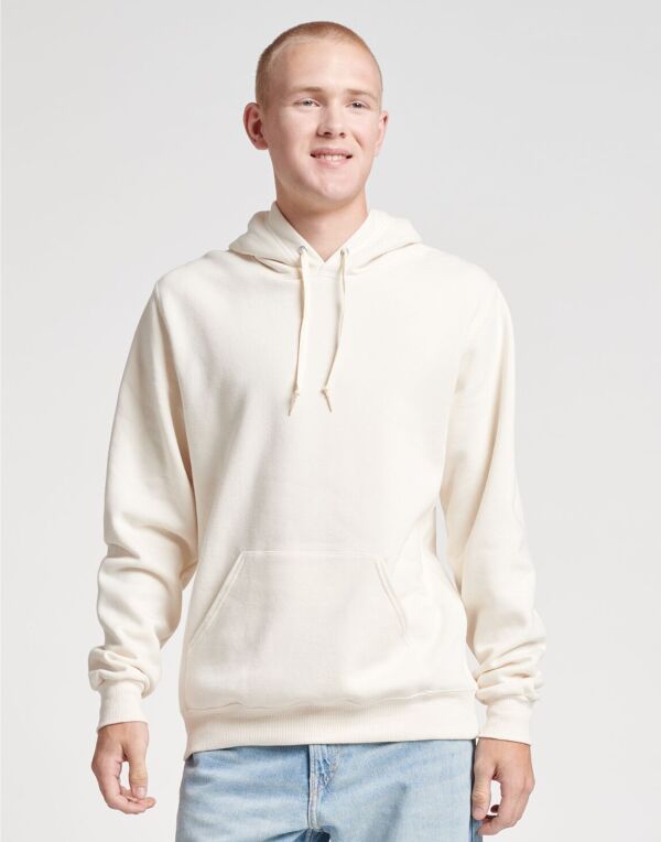 Jerzees 700M Unisex Eco Premium Hooded Sweatshirt 100% recycled polyester Moisture-wicking for all-day comfort - COOZO