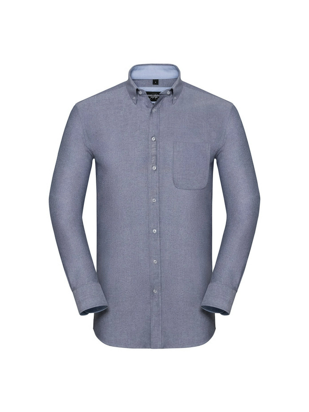 Russell Collection 920M Men's Long Sleeve Tailored Washed Oxford Shirt - COOZO